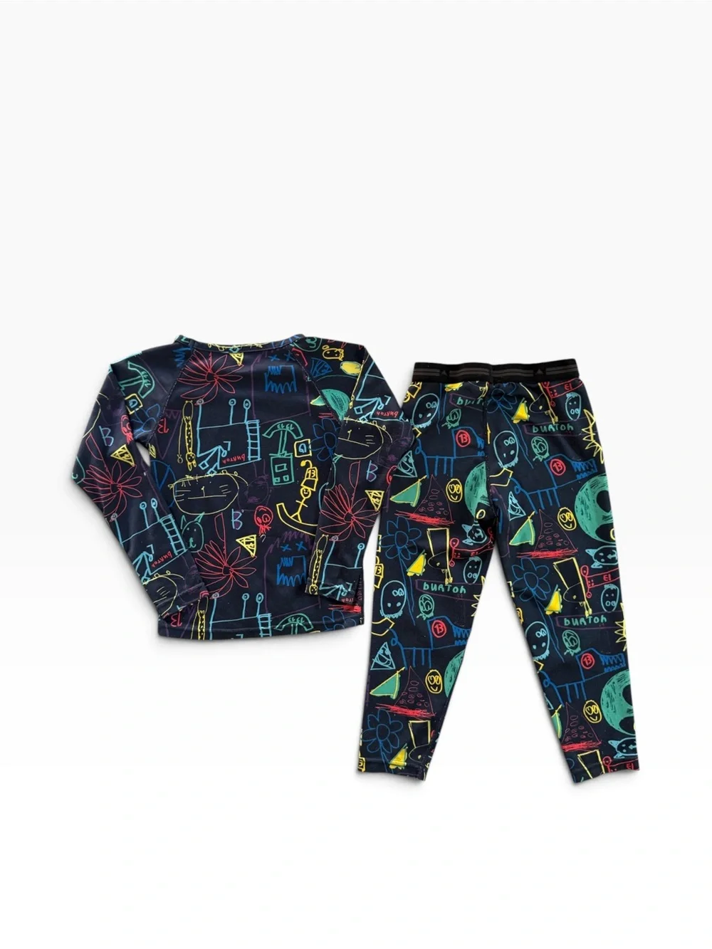 Burton Kids Winter Base Layer Set Drawing Design size 5 Kids - Pulls & Wear